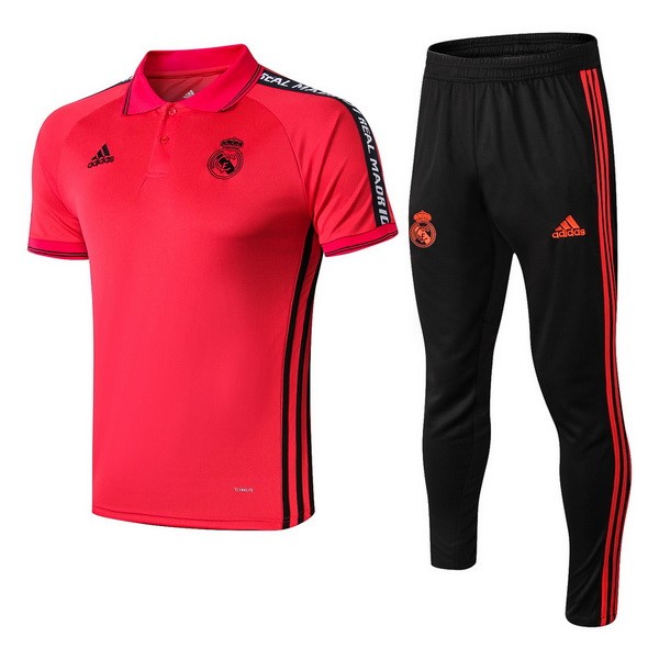 Polo Conjunto Completo Real Madrid 2019/20 Rojo Negro